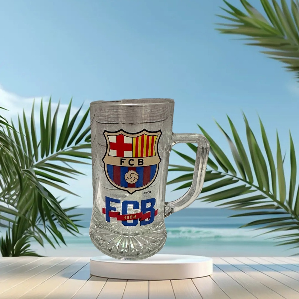 FCB Glass Beer Mug - Clear